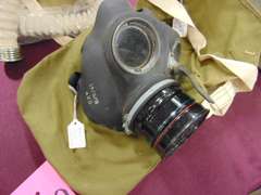 2 gas masks with bags SEE PICS for make & type