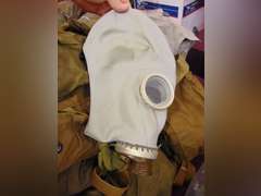Group of masks, mask bags, filters