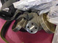 Group misc: NIP Medtronic Physio-Controls, respirators, gloves, NIP Loc-Line modular hose pieces & other