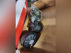 Box of various filters for gas masks SEE PICS