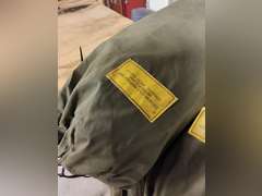 4 military tents (1 bundle of stakes)