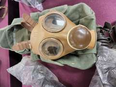 2 gas masks & other misc items SEE PICS