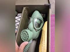 Willson Type WUG-N2 gas mask in case