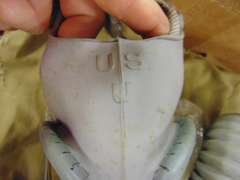 US U gas mask reconditioned for training with bag