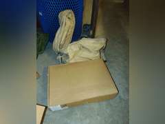 Aireshelta 48-3002F Decon Kit Tyvek F Size S-M Orange & US canvas military water can case (no water can)