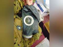 Group of masks, mask bags, filters