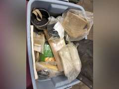 Tote misc: plastic bags, filters & other SEE PICS