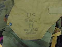 Group of various gas masks, bags & other items SEE PICS
