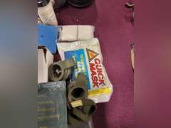 Group misc: gas mask parts, filters, masks, hoses & other SEE PICS