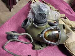 Group of various gas masks SEE PICS