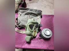 Group of various gas masks SEE PICS