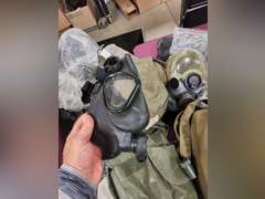 Group: gas masks, bags & other SEE PICS