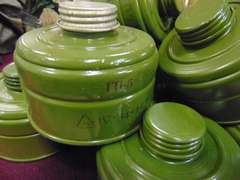 Group of masks, mask bags, filters
