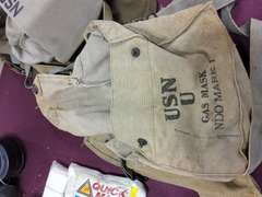 Group of empty mask bags