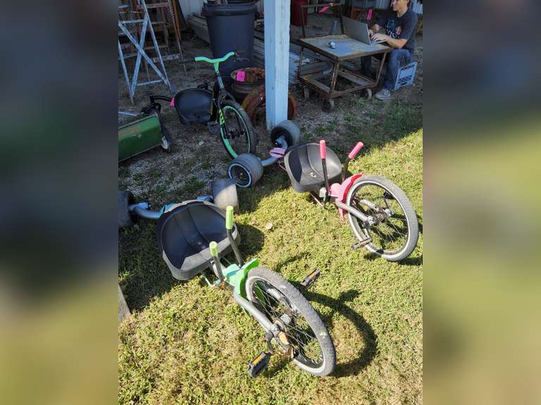 3 Green Machine tricycles