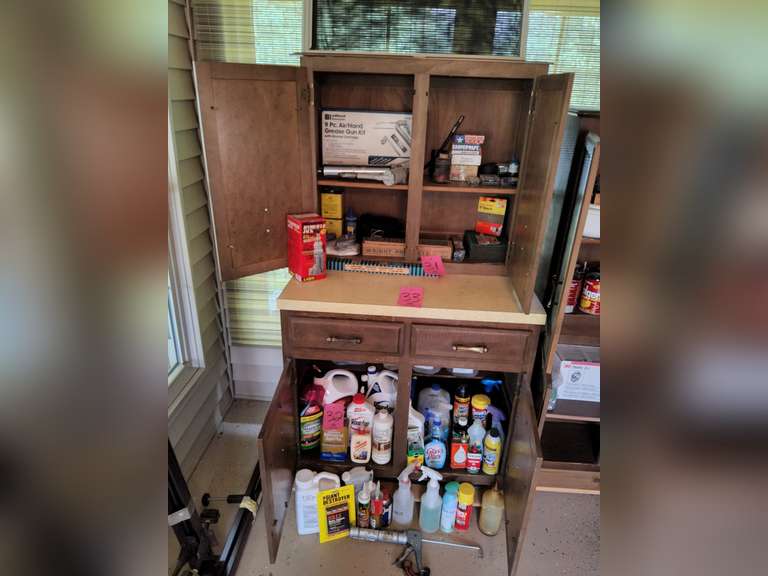 Cabinet (NO CONTENTS) on dolly