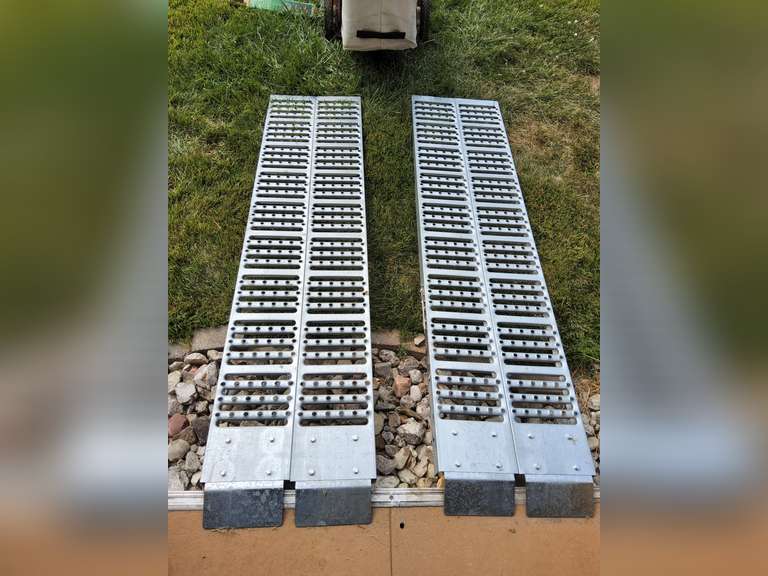 Pair of steel ramps approx 6ft long