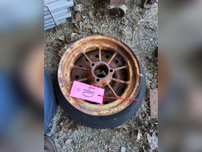 Metal wheel & a 5 lug metal wheel with tire