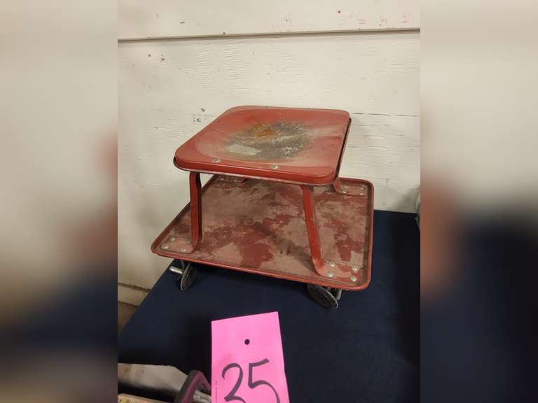 metal shop seat