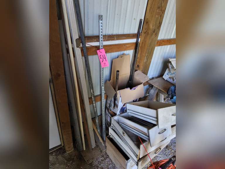 Group misc: wood drawers, piple pcs & other SEE PICS