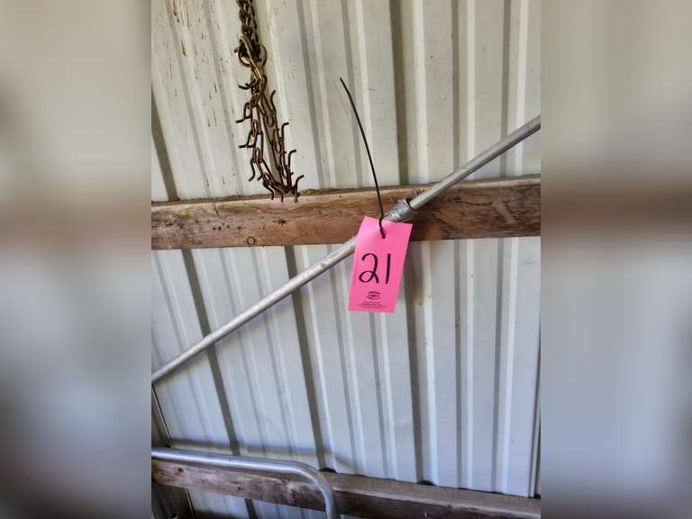 Group hanging on wall: water hose (missing ends), apple gatherer, & other see pics