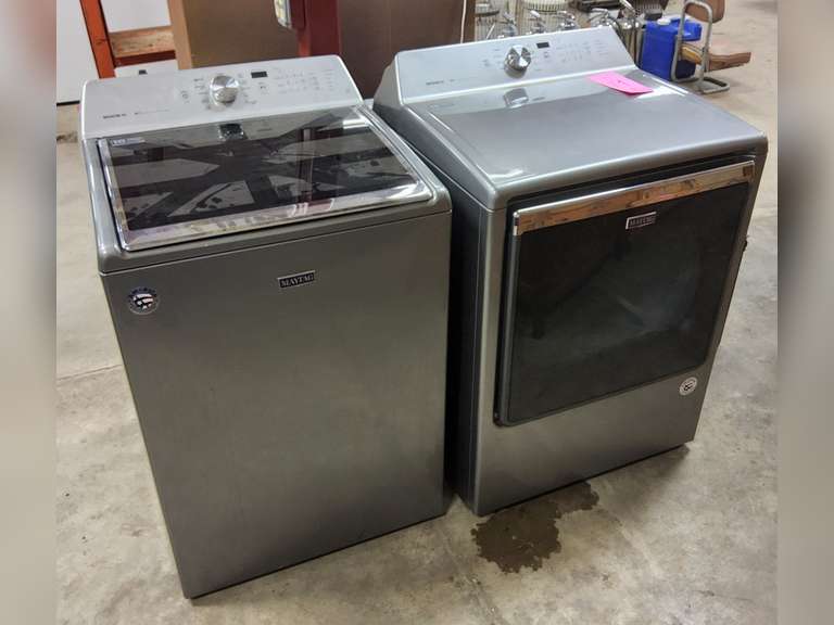 Maytag Bravos XL electric washer & dryer (washer may need repair)