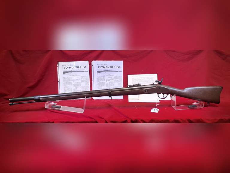 ** US Whitney-Dille Mod: 1862 , .69 cal black powder rifle, Plymouth rifle also called Dahlgren rifle, very early date, 34-1/4" brl, box, paperwork (dated 1967), 94%, Ser#: 1483
