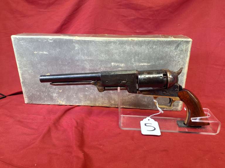 ** Black Powder ** 44cal ? revolver, 9" brl, Ser#: 899053 , box , see pics for markings, 88%