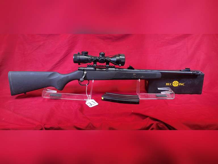Mossberg Mod: MVP Series, 5.56 cal bolt rifle, Ser#: MVP018838 , 18-1/2" brl, 1 AR mag, NEW BEC AR-15 Lighted 3-9X42 BDC Scope, 98%