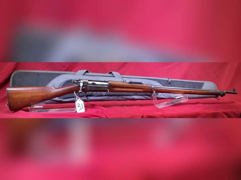 Springfield Armory Mod: 1898, 30-40 Krag bolt rifle, Ser#: 93119, full furniture, soft case, 96%