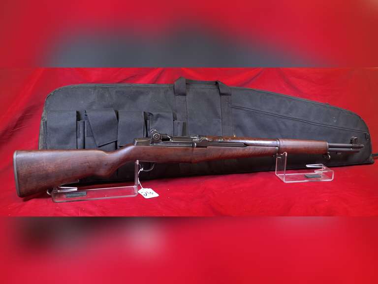 Springfield Armory Mod: M1 Grand, 30cal semi auto rifle, Ser#: 5432111 , soft case, book, cartouche markings, 98%