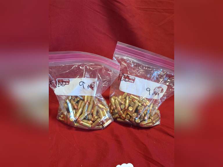 2 bags -- 200rds 9mm ammo