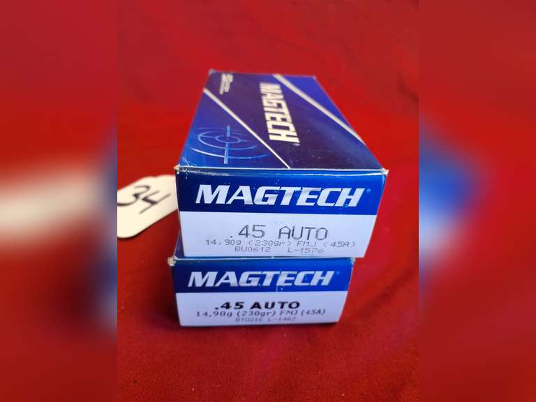 Qty 2 -- Boxes of 100rds 45ACP