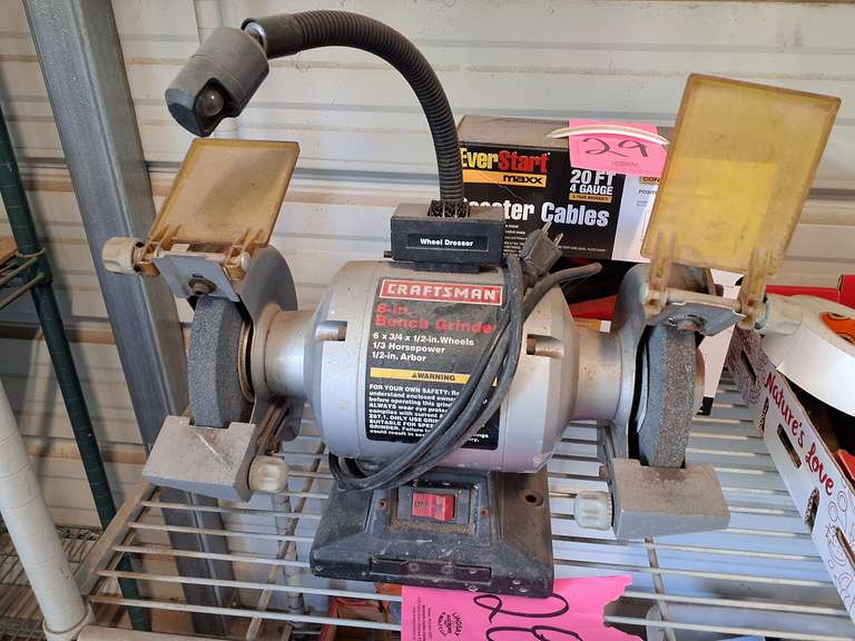 Craftsman 6" bench grinder (works)