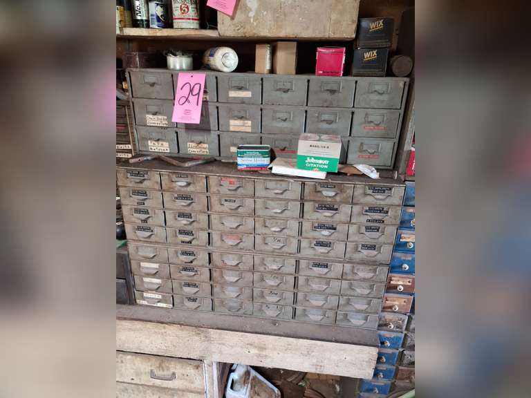 3 sorter bins with contents: nuts, bolts, screws & other misc SEE PICS