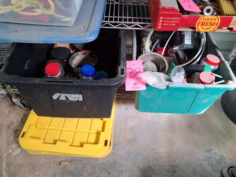 2 bins with fasteners & other misc SEE PICS