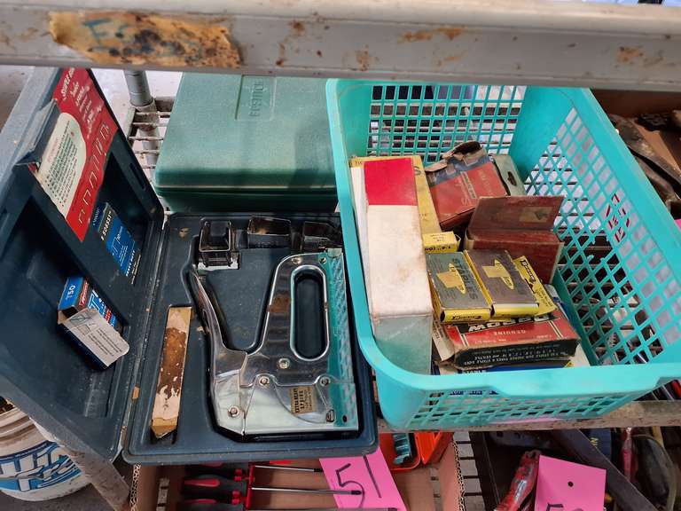 2 Staplers with cases & staples