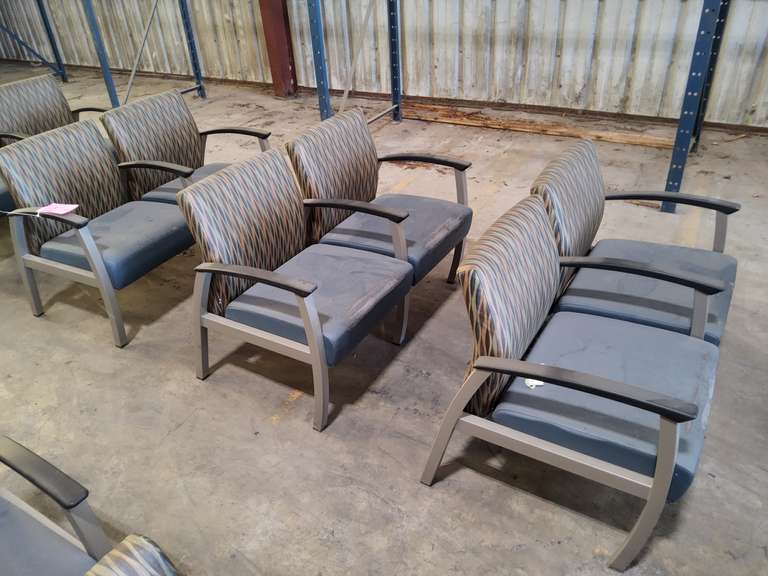 3 sections of chairs