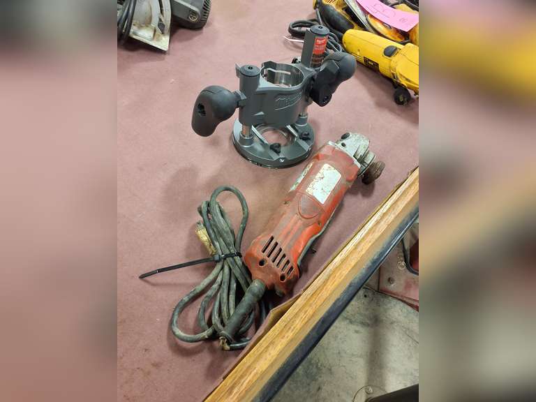 Milwaukee elec grinder? & Plunge base (untested)