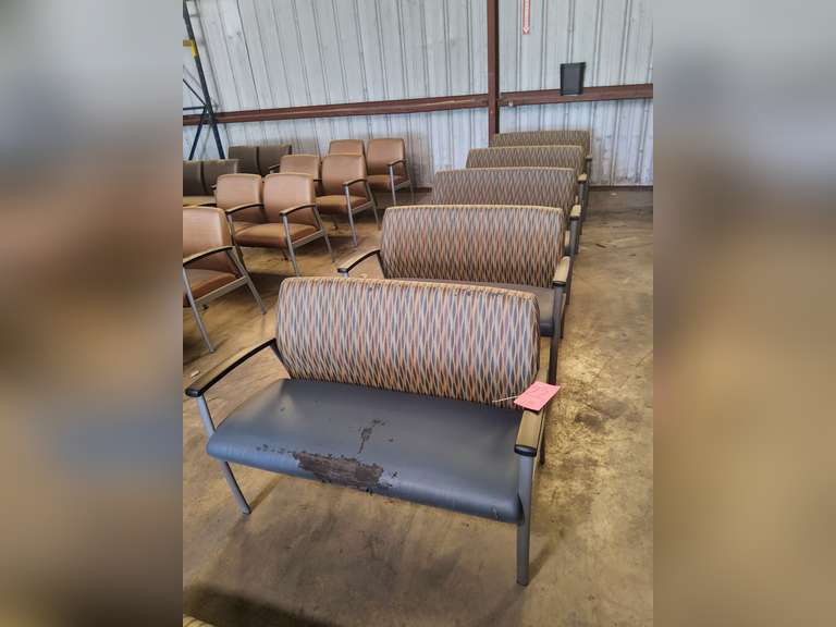 5 Benches, appr. 48" wide, seats have some wear