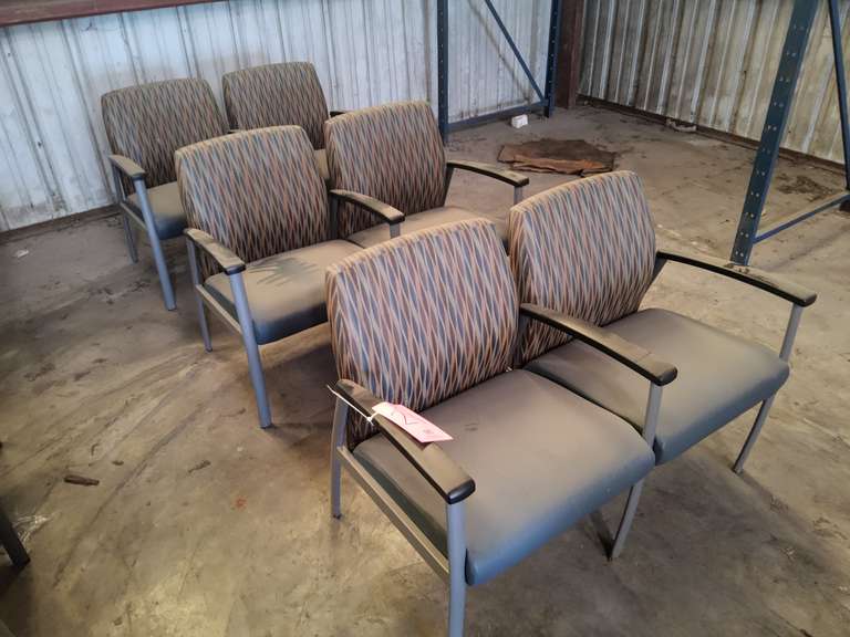 3 sections of chairs