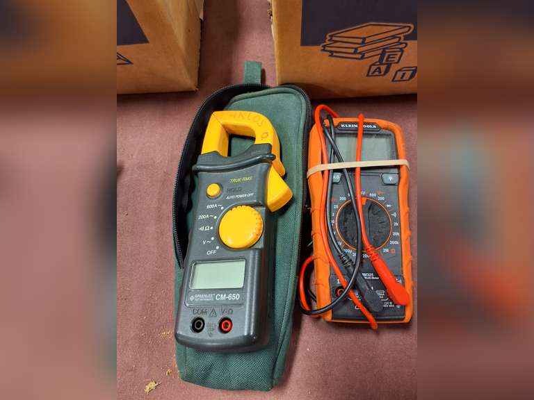 2 multimeters (Greenlee & Klein)