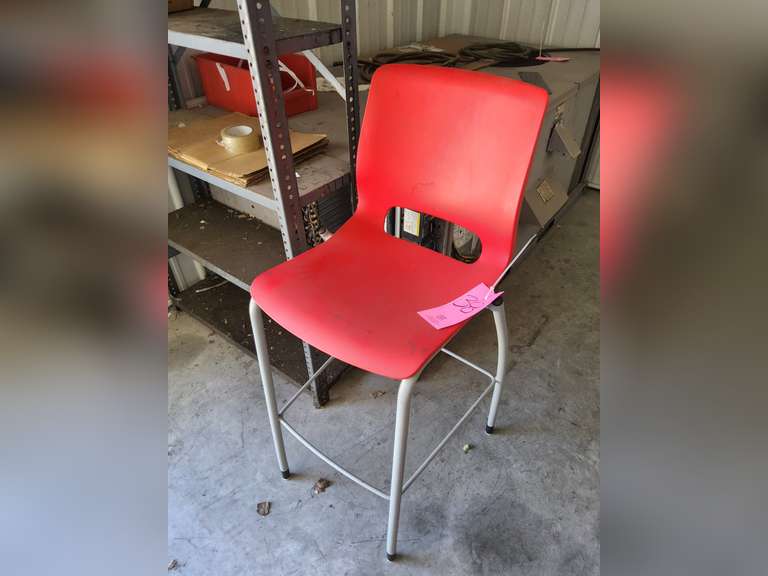 Red Bar Stool