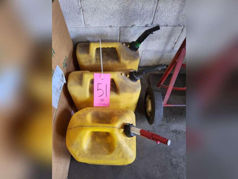 3 fuel cans