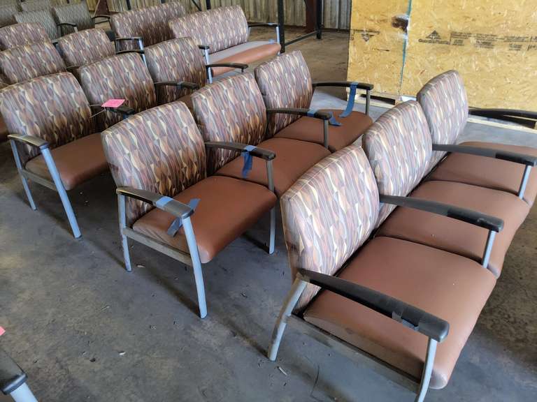 3 sections of chairs