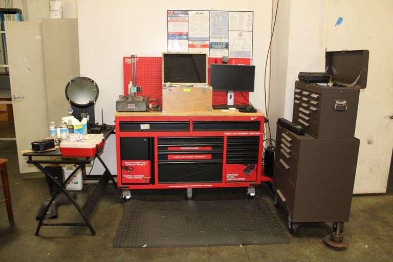 CALLIBRATION WORK STATION AREA AS PHOTOGRAPHED