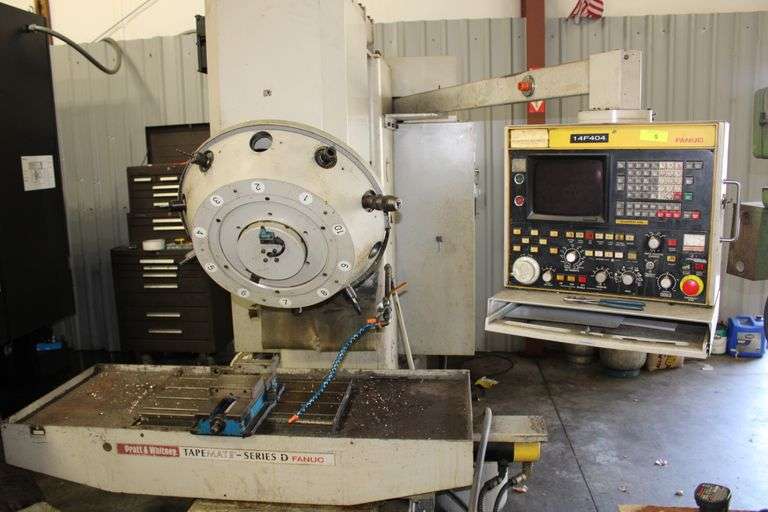 1985 Pratt Whitney Tapemate Series D FANUC CNC Mill