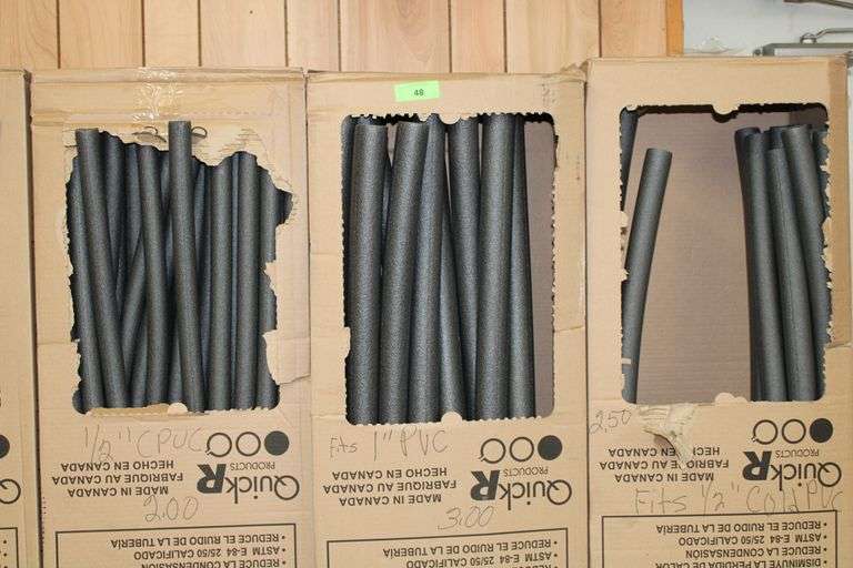 BOXES OF PIPE INSULATORS