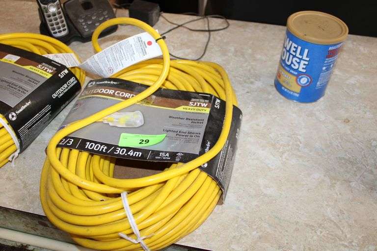 100' EXTENSION CORD 12/3