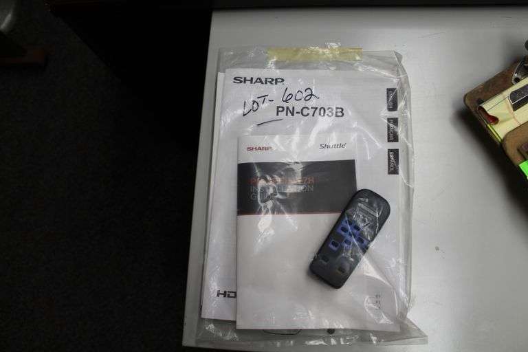 SHARP PN C703B LCD MONITOR 70" HDMI (SEE NOTE) Lawler Auction Company